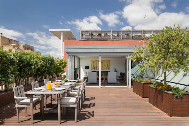 Central luxury penthouse with huge private terrace