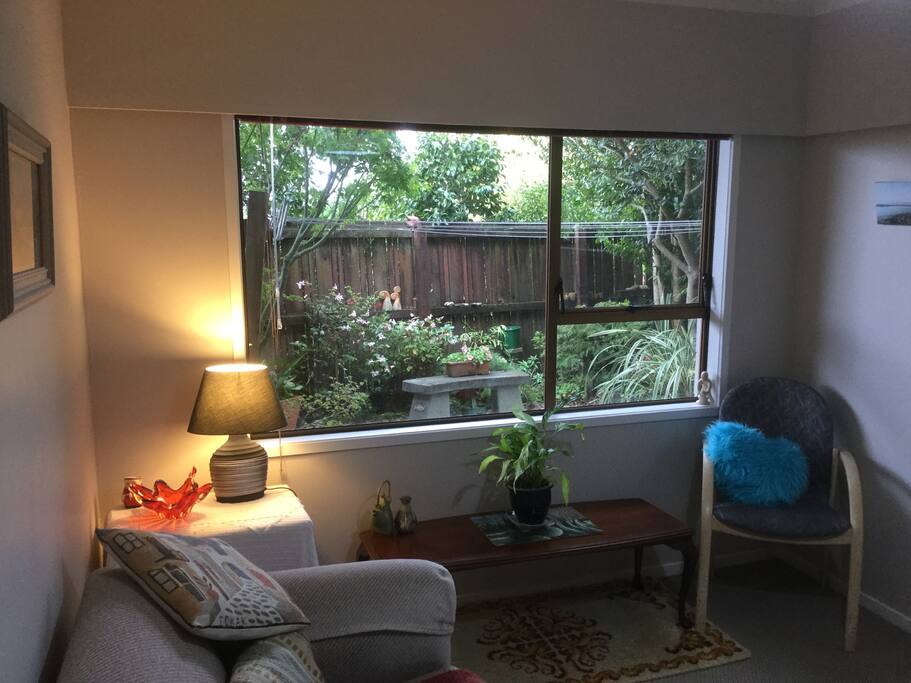 Private sitting room view to courtyard