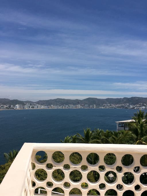 Vista de la hermosa bahía de Acapulco