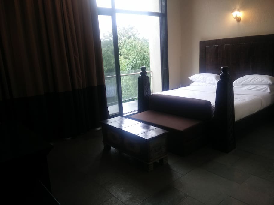 Green view outside the room