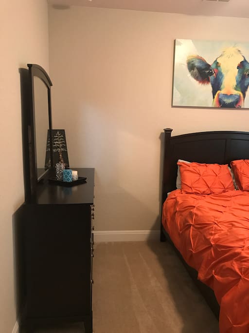 Dresser and mirror for additional storage