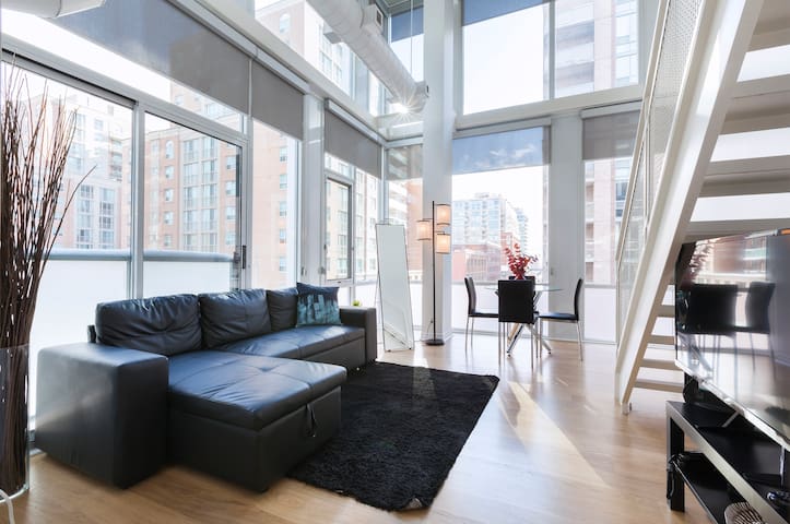 Bright + Spacious Downtown Two-Level Artist Loft