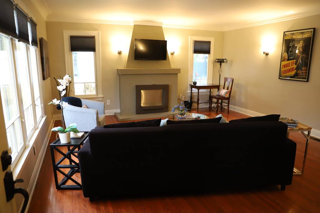 As you enter the apartment