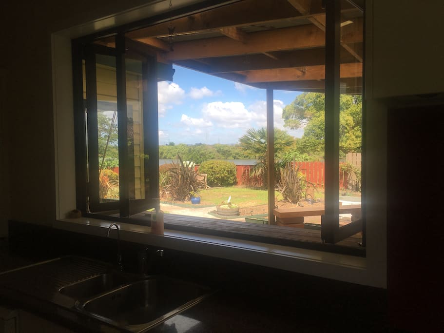 View from kitchen
