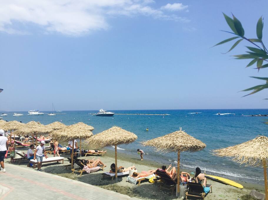 Sandy beach near by apartment