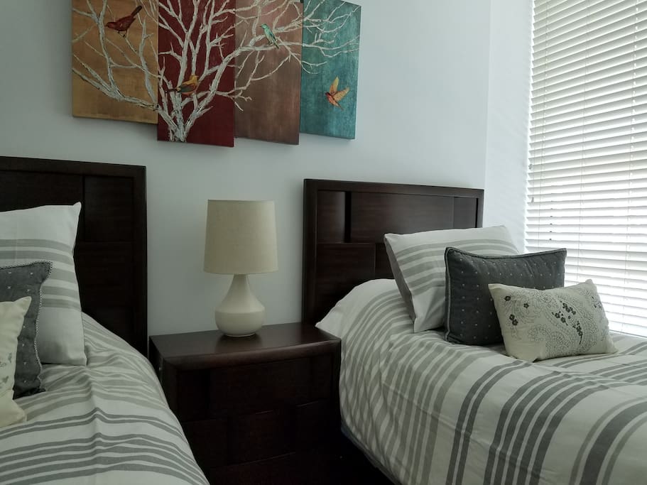 Second bedroom- bed can be converted to a King size