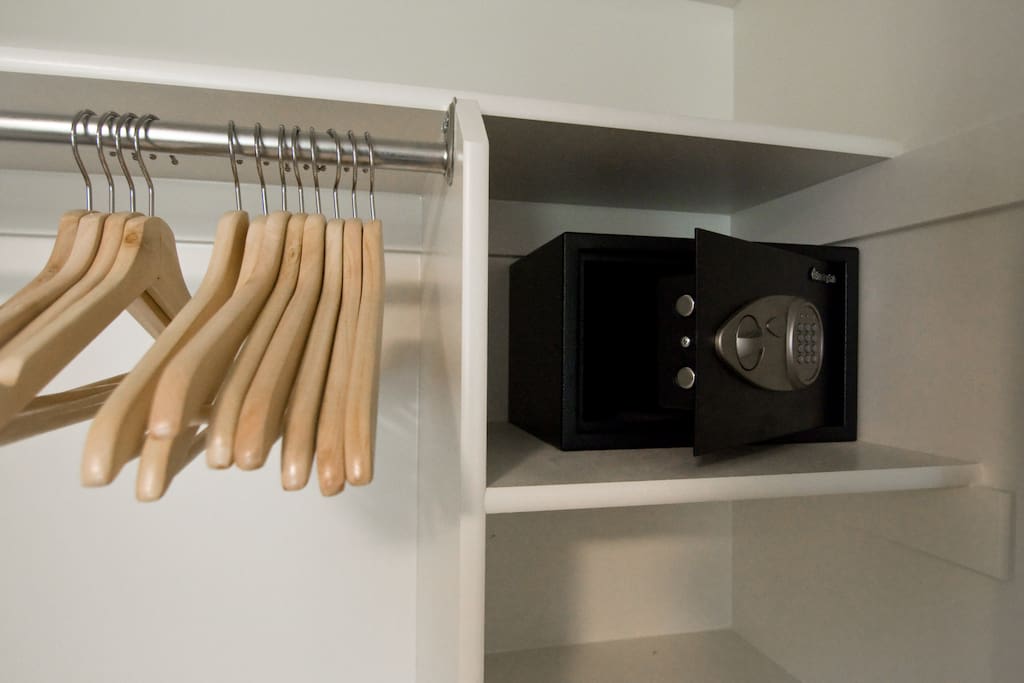 Safe in the bedroom closet
