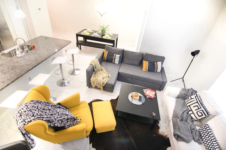 Bright living room on the first floor!