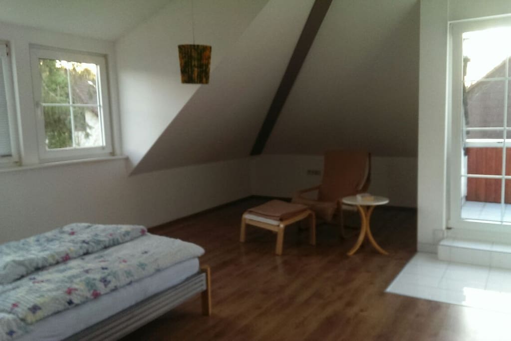 quiet double room at 1 floor