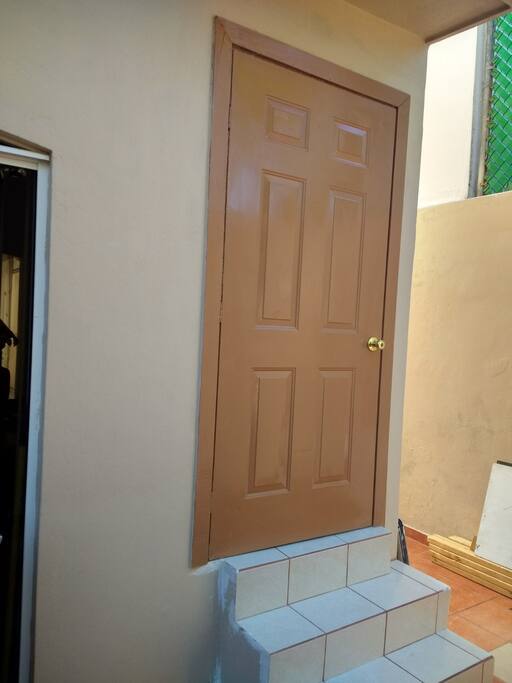 Private entrance upstairs