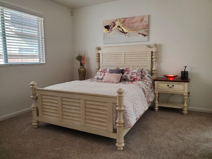 Dormitorio principal queen  Zinus 12pulgadas nuevo colchón de memoria de té verde