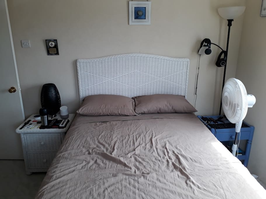 Comfortable Bedroom Space with Alexa and Google Home Automation