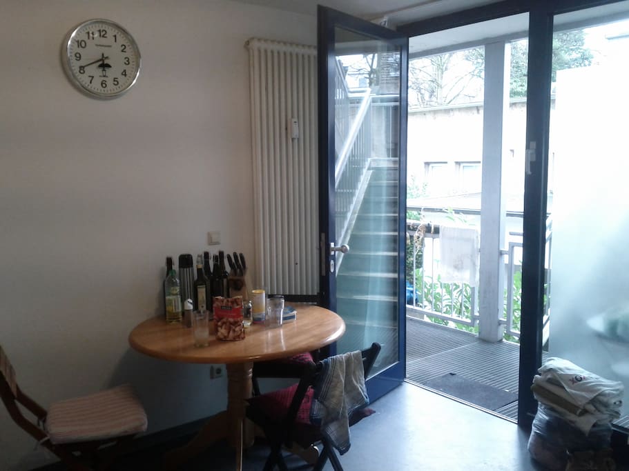 Kitchen + front door