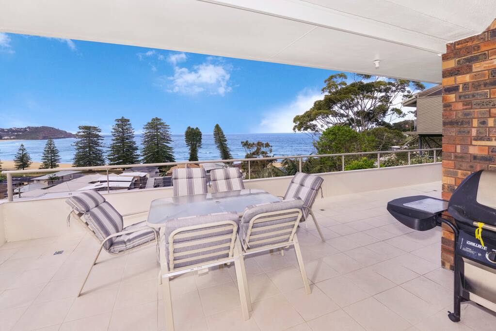 Balcony with ocean views