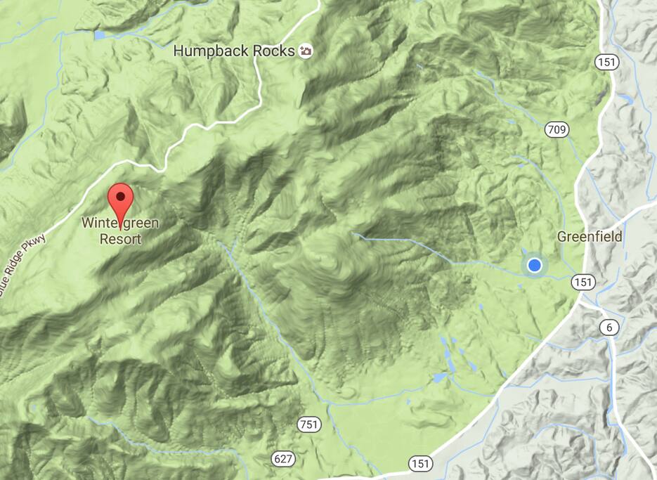As close as you can get to Wintergreen Resort without making the drive up the mountain.