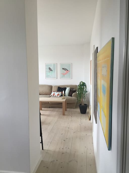 The living room from the hallway