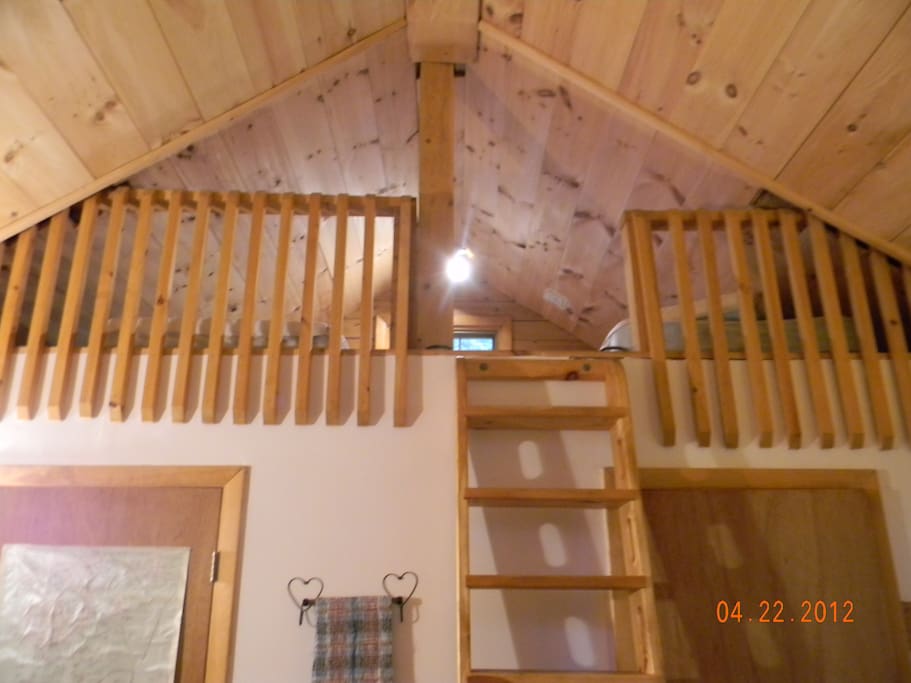 Ships Ladder To Access Sleeping Loft