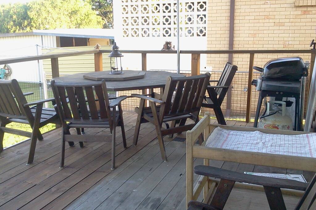 rear balcony for the morning sun