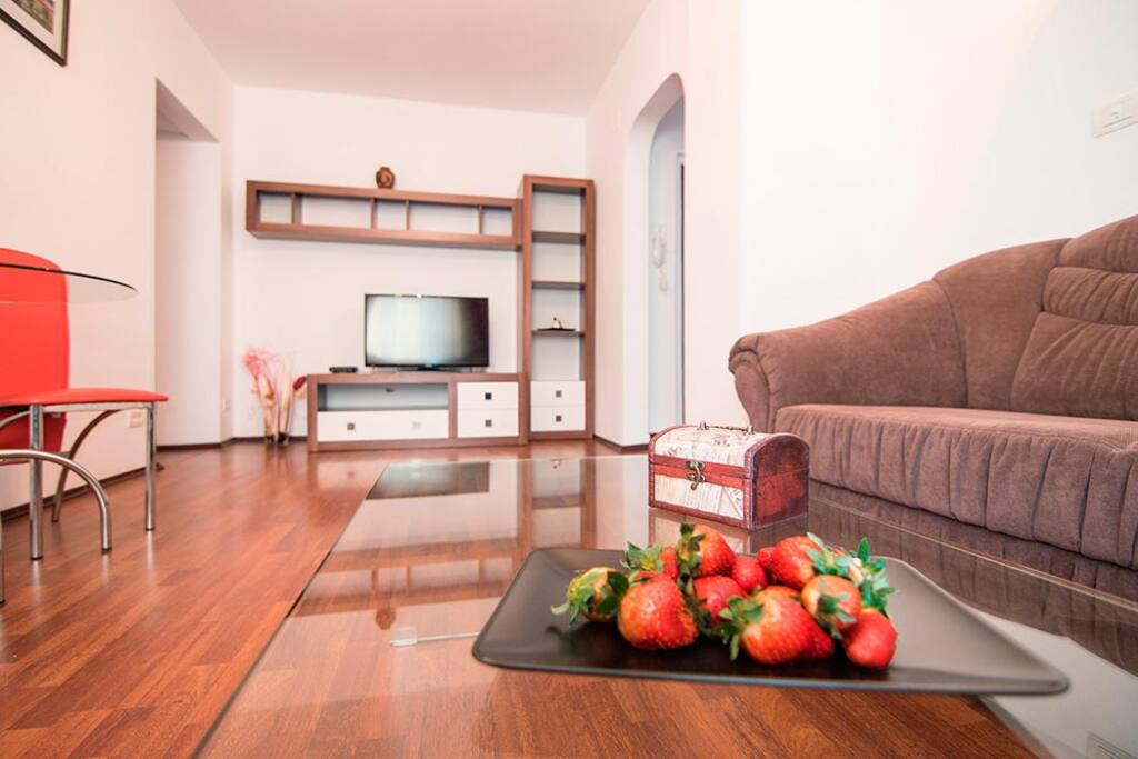 Generous seating area in the living room