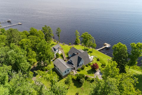 Amazing Views from this Secluded Riverfront Estate