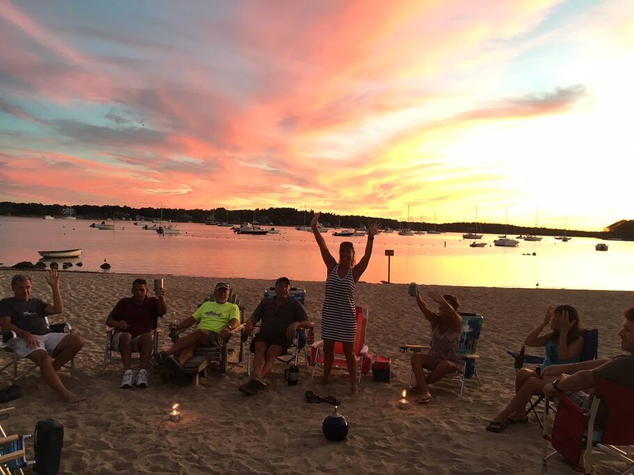 Sunset at our beach