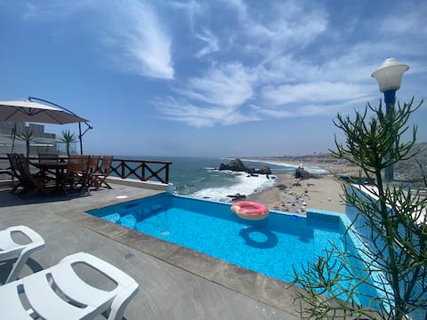 Beach house with pool and beautiful ocean view