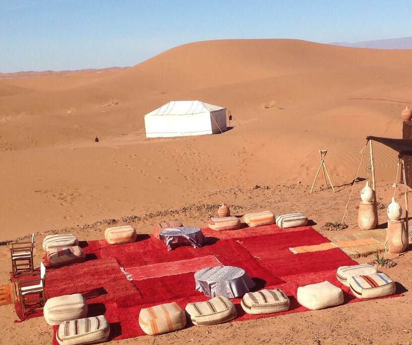 Your own private tent and space