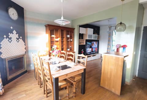 House 100m² 20 min to Paris with garden & BBQ