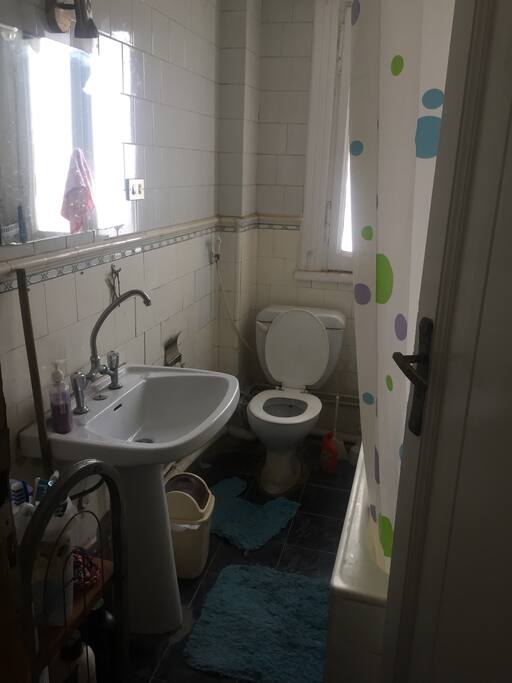 bathroom. right beside your room.