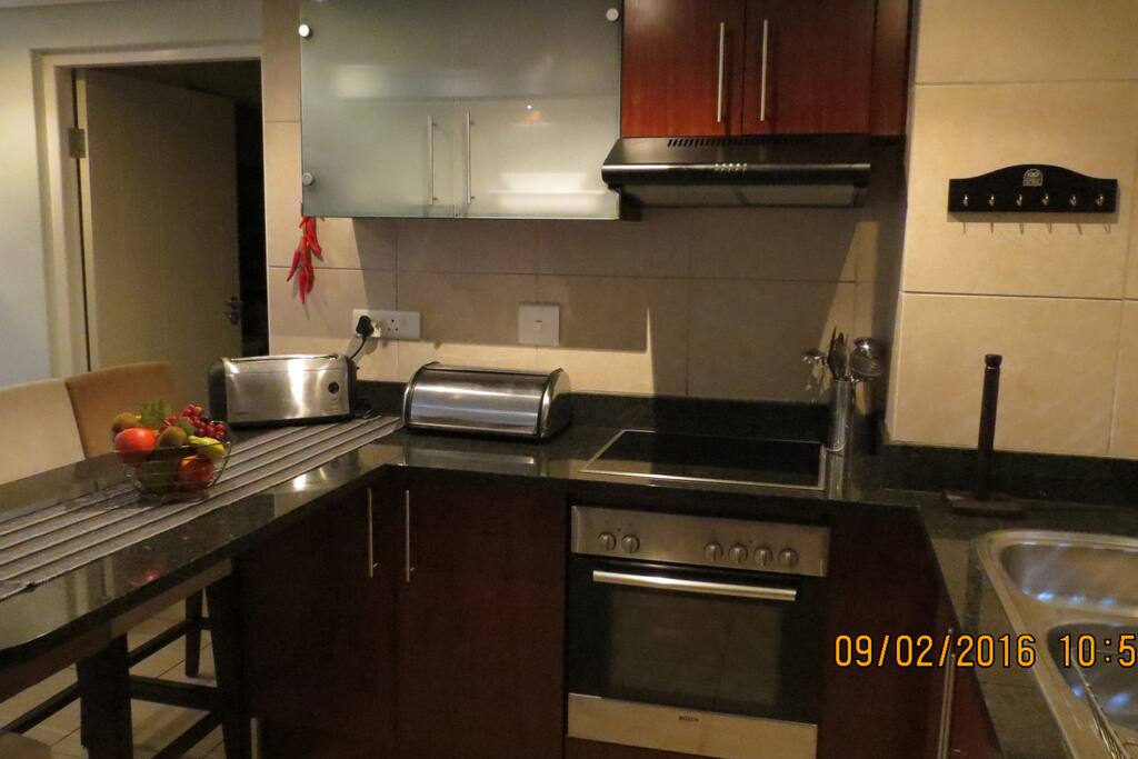 Kitchen with everything needed to make a delicious meal