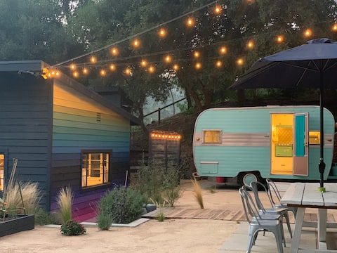 Santa Monica mountains vintage trailer retreat