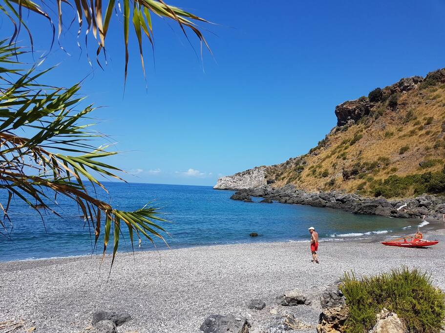 Private beach
