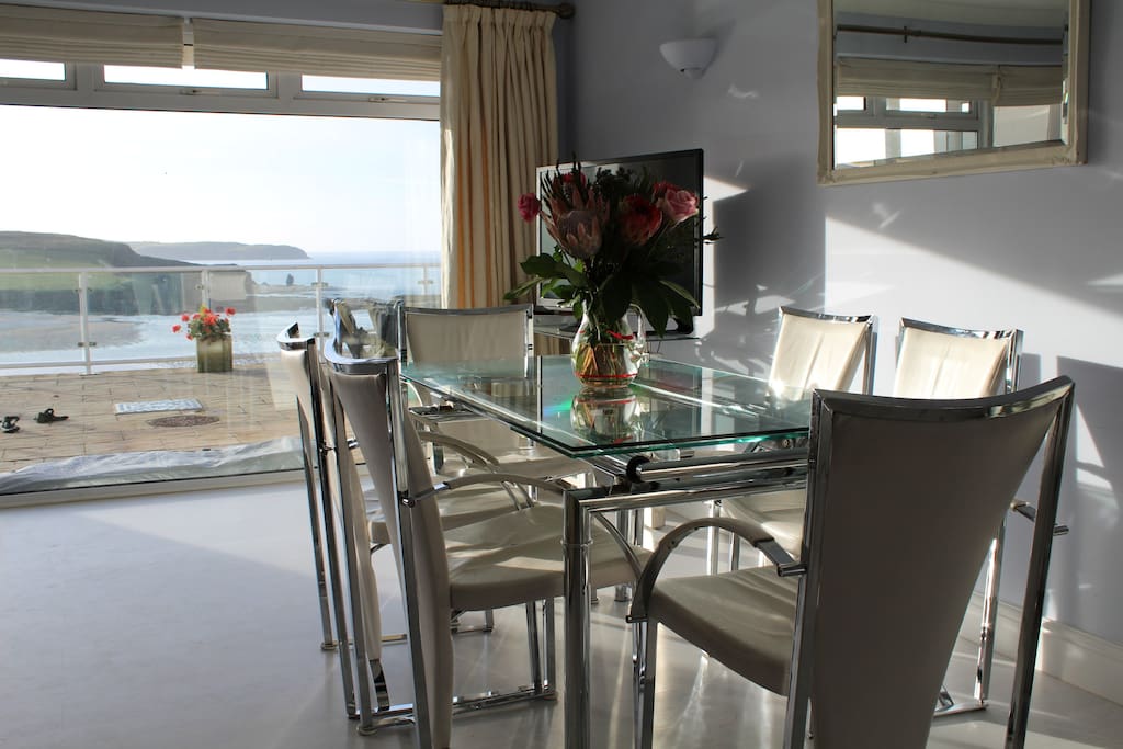 Dining table with stunning views