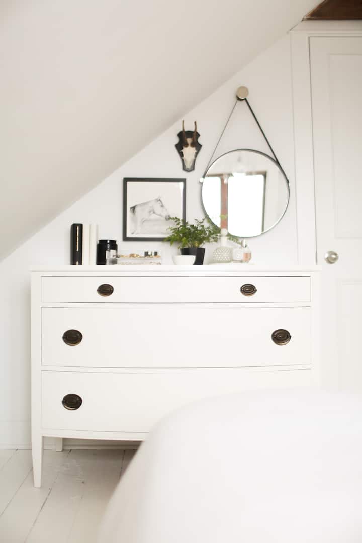 bedroom 1| dresser + art