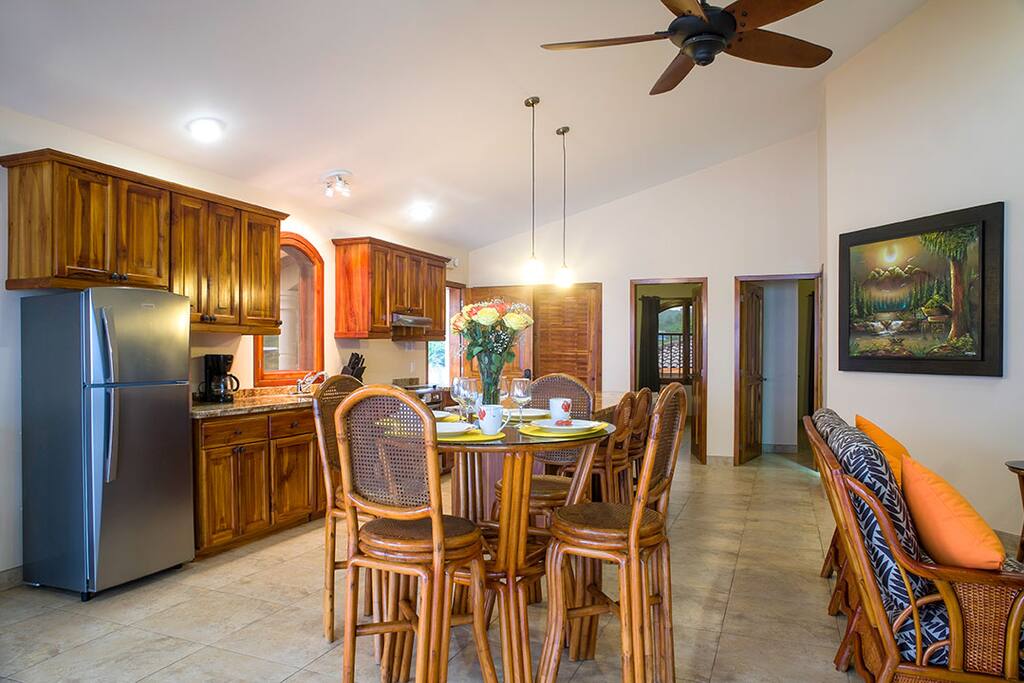Dining table and chairs