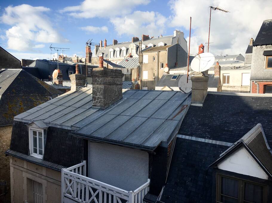 Vue sur les toits depuis le séjour