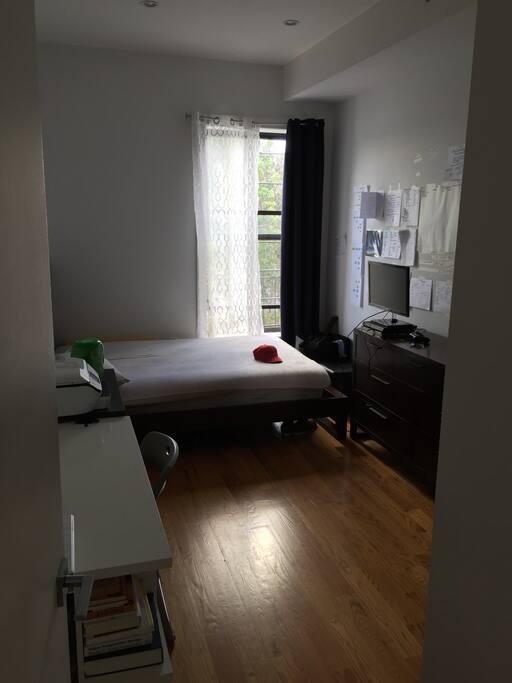 The Room w/ high Ceilings & Large window