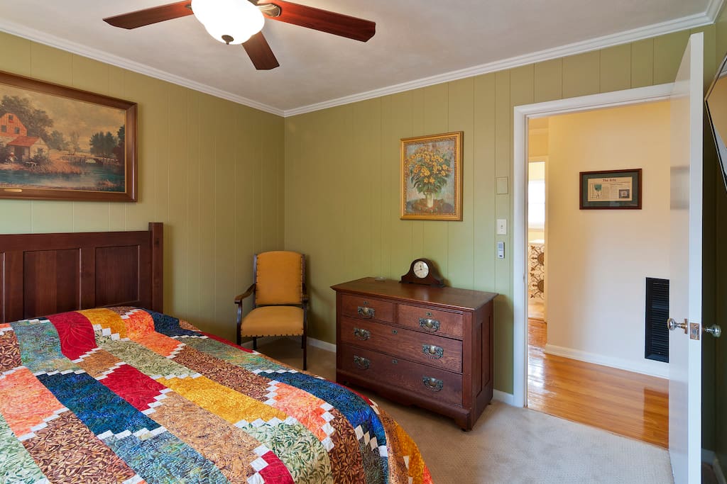Vintage Dresser Restored by David next to a Relaxing Chair.