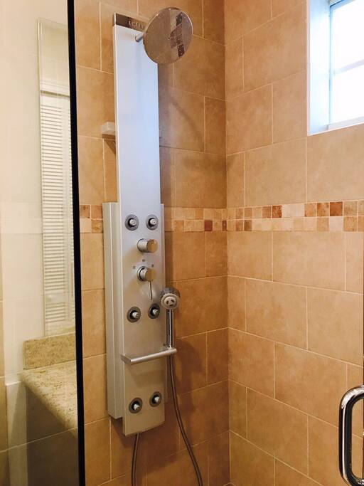 Private Bathroom Suite #1 with dual shower