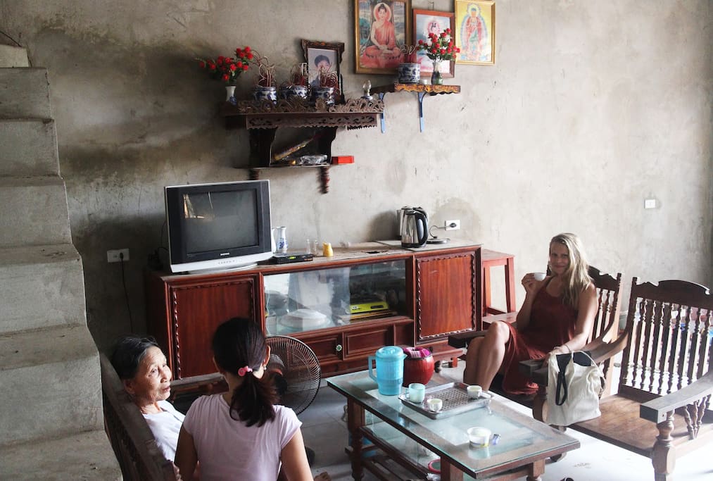 This is one of the hosting families of the village.