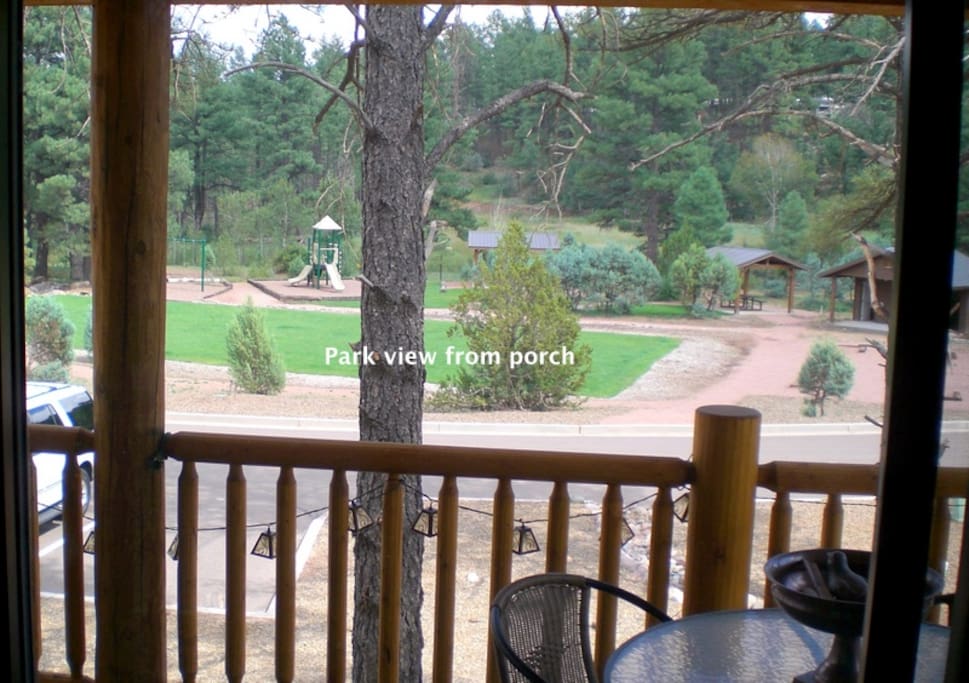 Park viewed from the porch