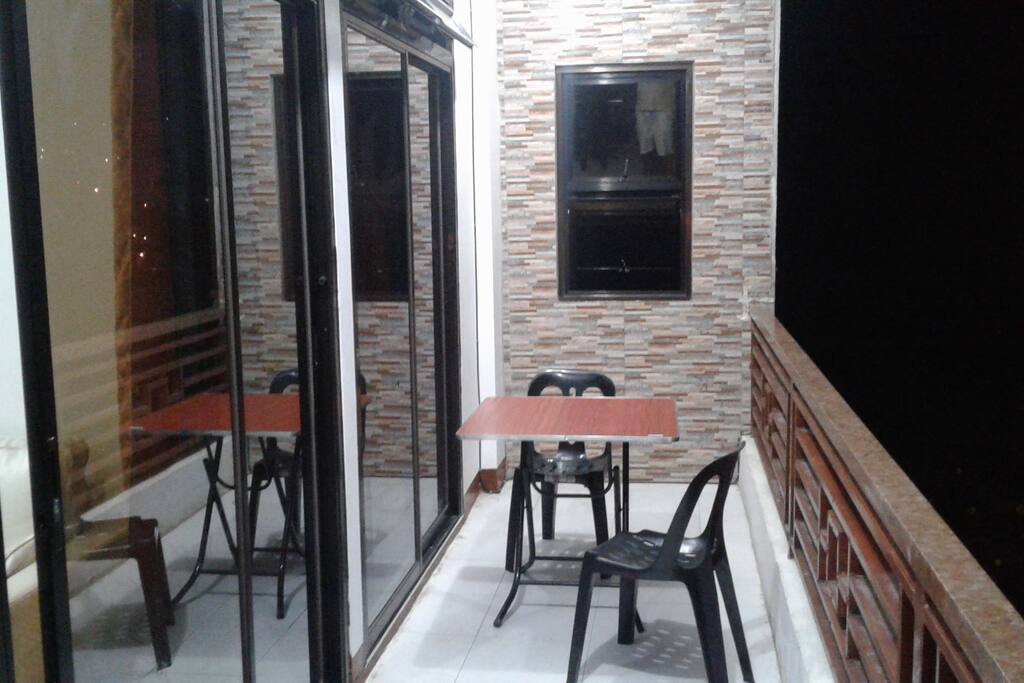 Balcony and entrance to the unit