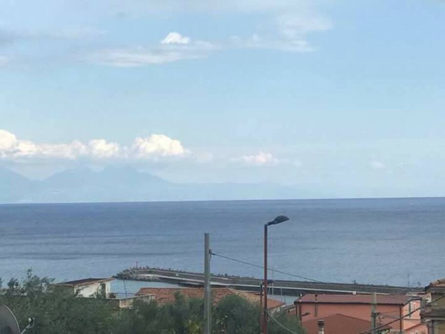 Panorama dal balcone dell'appartamento