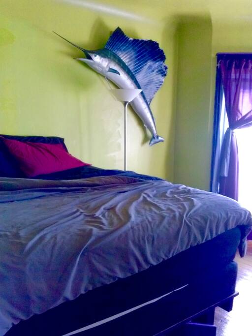 the bed!