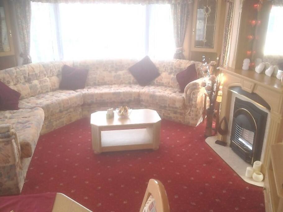 Spacious lounge with double sofa pull out if required.