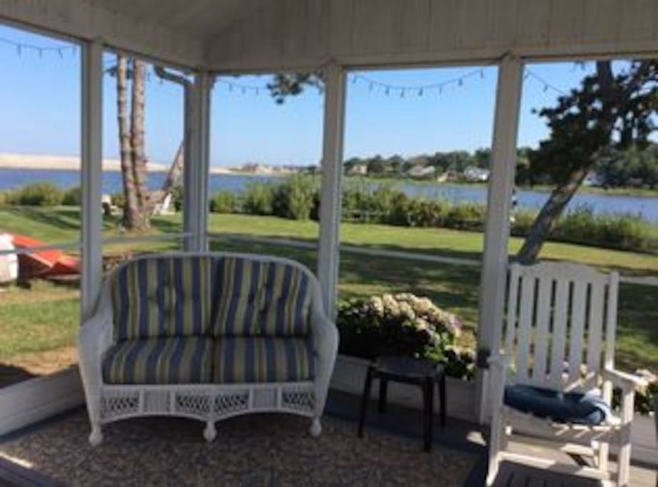 Gorgeous summer days from the sunroom!