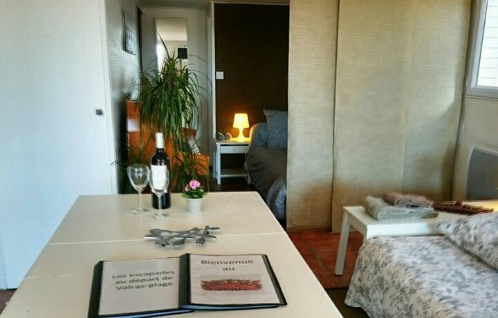 Studio 2/4 P Dans Maison Sur Plage - Vendres