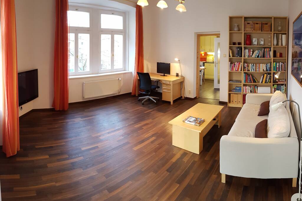 Airy and spacious living area.