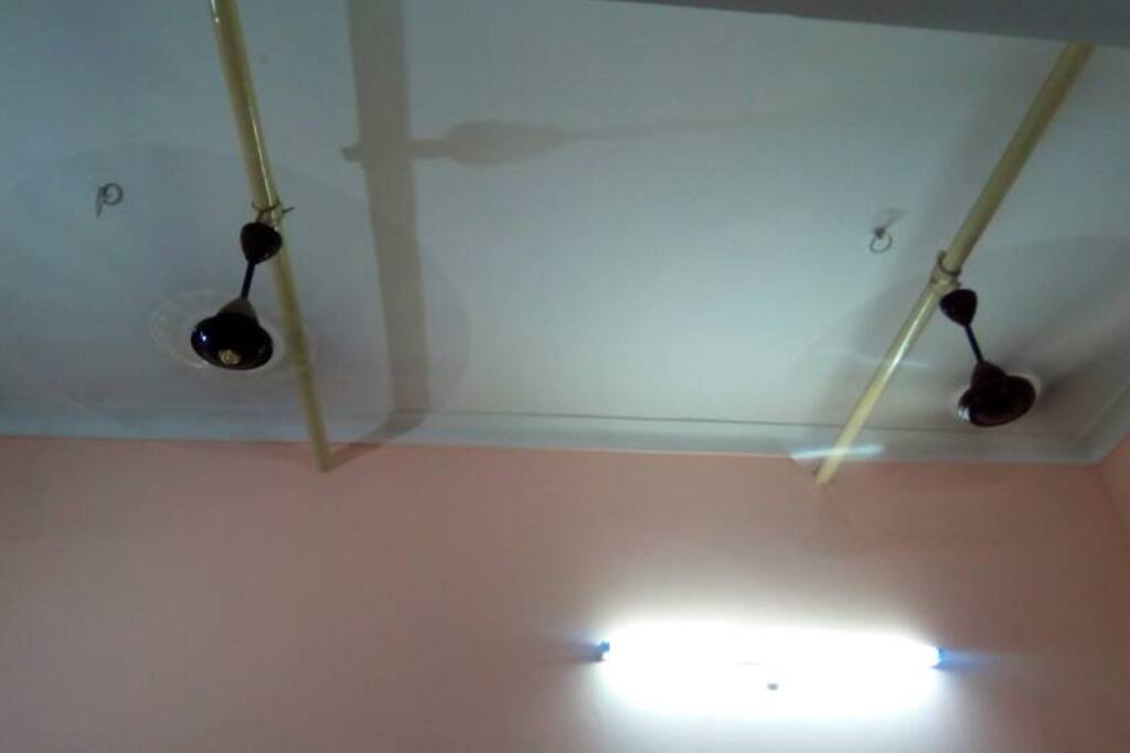 Two Ceiling Fans in one room