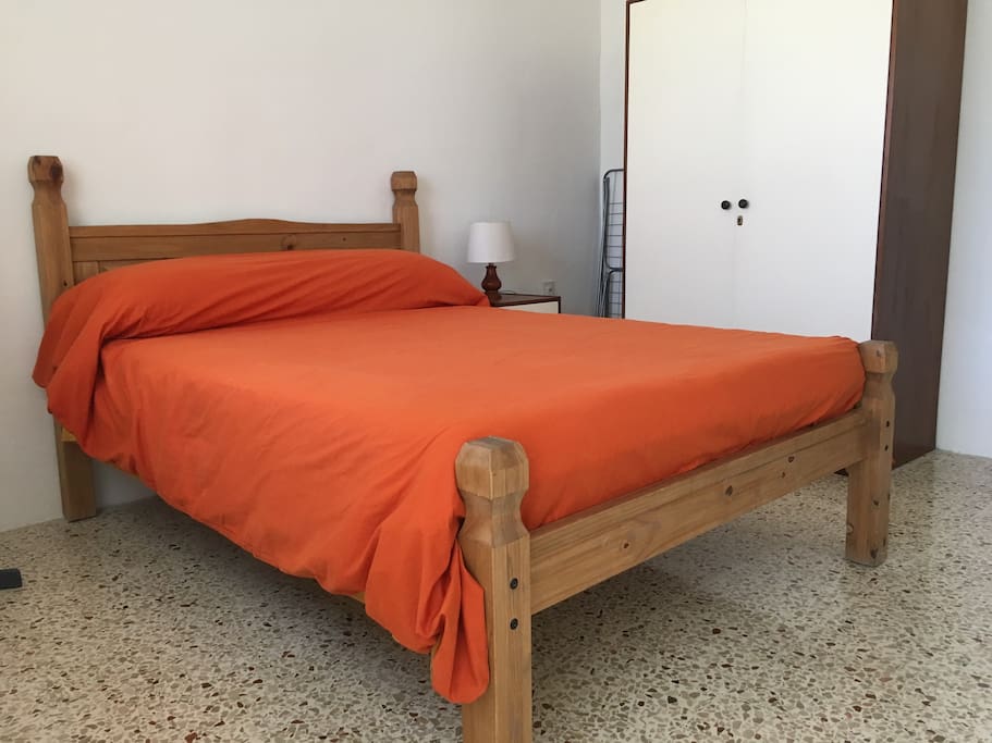 The main bedroom consists of a new double bed.
